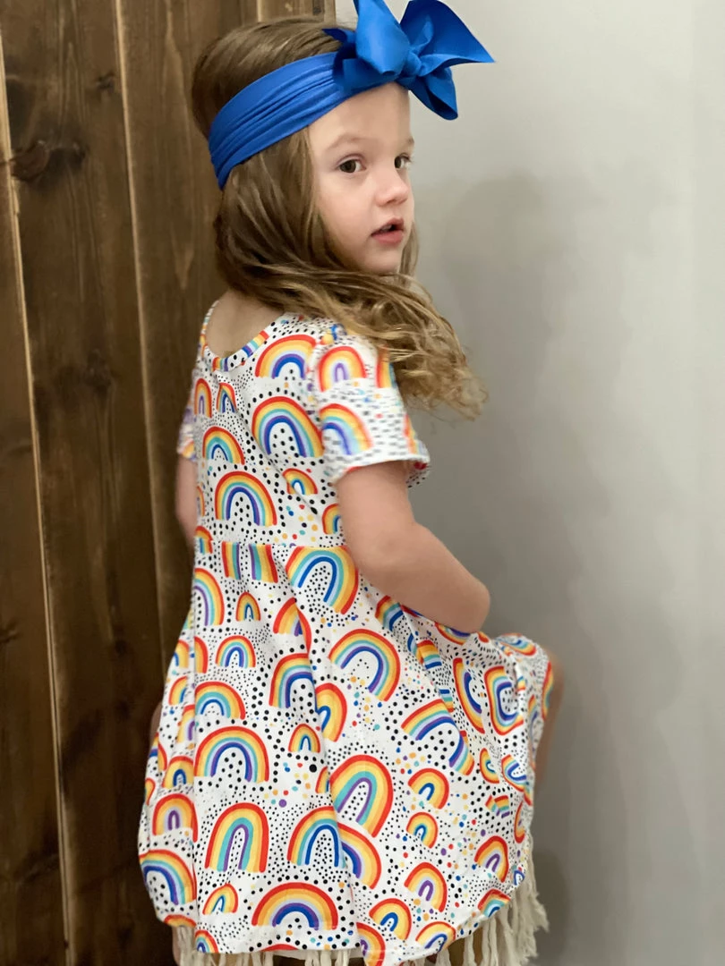 Honeydew Rainbow Swing Dress 3 Honeydew Rainbow Swing Dress