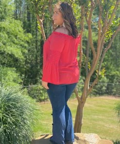 Fashiongo: Chatoyant Washed Bell Bottom Flare With Fringe In Dark Blue