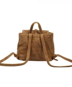 Myra Bag Leather Flap Hairon Backpack ACCESSORIES