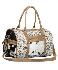 Myra Bag ACCESSORIES Canvas & Hairon Duffle Bag