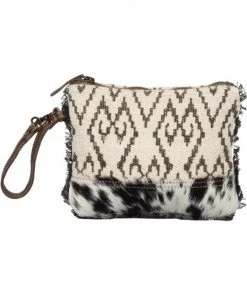 Myra Bag Diamond Rug & Hairon Wristlet Pouch