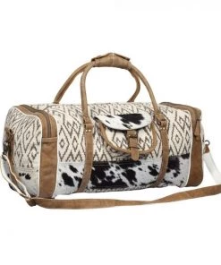 Myra Bag BAGS + BACKPACKS Aztec Rug & Hairon Duffle Bag