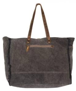 Myra Bag ACCESSORIES Neutral Square & Hairon Weekender Bag