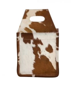 Myra Bag Leather & Hairon 6 Pack Beer Caddy In Brown GIFTS