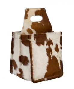 Myra Bag Leather & Hairon 6 Pack Beer Caddy In Brown GIFTS