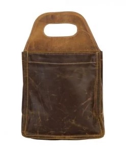 Myra Bag Leather 6 Pack Beer Caddy