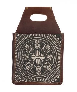 Myra Bag Leather & Canvas 6 Pack Beer Caddy GIFTS