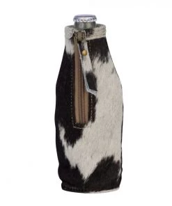 Myra Bag Leather & Hairon Beer Pint Holder In Black ACCESSORIES