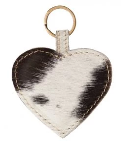 Myra Bag Hairon Heart Key Fob In Black