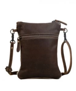 Myra Bag ACCESSORIES White & Gold Hairon Crossbody Purse