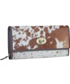 Myra Bag Brown Hairon Twist Front Wallet
