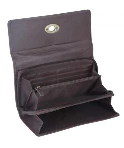 Myra Bag Brown Hairon Twist Front Wallet