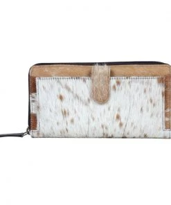 Myra Bag Full Hairon Front Snap Wallet In Brown ACCESSORIES