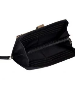 Myra Bag Full Hairon Front Snap Wallet In Brown ACCESSORIES