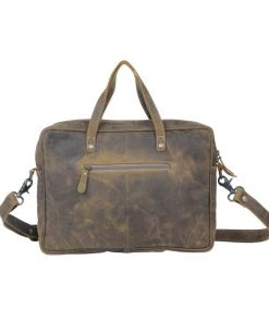 Myra Bag Leopard Hairon & Leather Laptop Bag