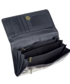 Myra Bag Full Hairon Oversized Wallet In Black ACCESSORIES