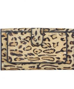 Myra Bag Full Hairon Oversized Wallet In Leopard ACCESSORIES