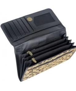 Myra Bag Full Hairon Oversized Wallet In Leopard ACCESSORIES
