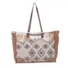 Myra Bag ACCESSORIES Tooled Leather Rug & Hairon Weekender Bag