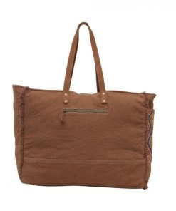 Myra Bag Geometric Rug & Hairon Weekender Bag ACCESSORIES